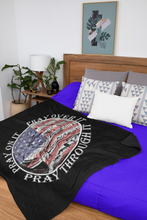 Load image into Gallery viewer, Pray On It Pray Over It Pray Throguh It Throw Blanket FREE SHIPPING