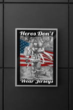 Load image into Gallery viewer, Heroes Don&#39;t Wear Jerseys Canvas FREE SHIPPING