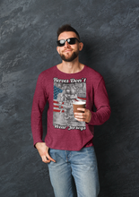 Load image into Gallery viewer, Heroes Don&#39;t Wear Jerseys Long Sleeve Tee FREE SHIPPING