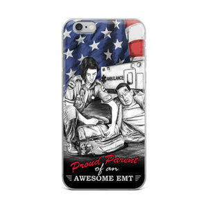 Proud Parent Of An Awesome EMT iPhone Case FREE SHIPPING