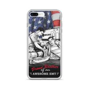 Proud Brother Of An Awesome EMT iPhone Case FREE SHIPPING