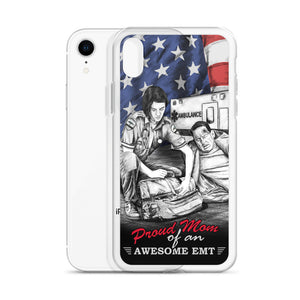 Proud Mom Of An Awesome EMT iPhone Case FREE SHIPPING