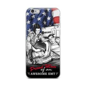 Proud Mom Of An Awesome EMT iPhone Case FREE SHIPPING