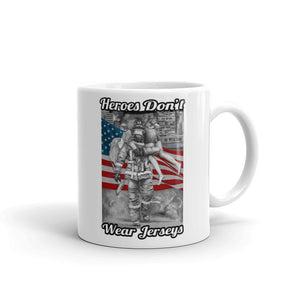 Heroes Don't Wear Jerseys Coffee Mug FREE SHIPPING