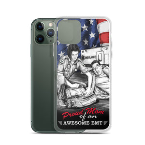 Proud Mom Of An Awesome EMT iPhone Case FREE SHIPPING