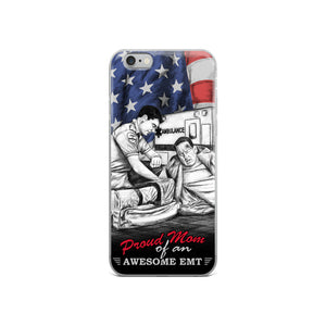 Proud Mom Of An Awesome EMT iPhone Case FREE SHIPPING