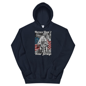 Heroes Don't Wear Jerseys Unisex Hoodie Stairway