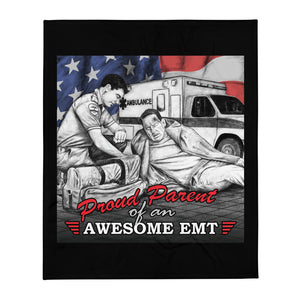 Proud Parent Of An Awesome EMT Throw Blanket FREE SHIPPING