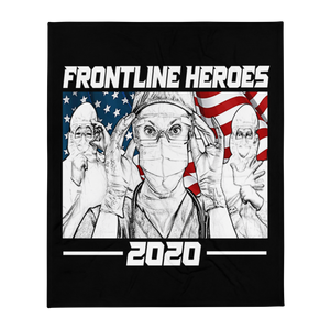 Frontline Heroes 2020 Throw Blanket FREE SHIPPING