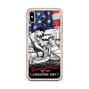 Proud Brother Of An Awesome EMT iPhone Case FREE SHIPPING