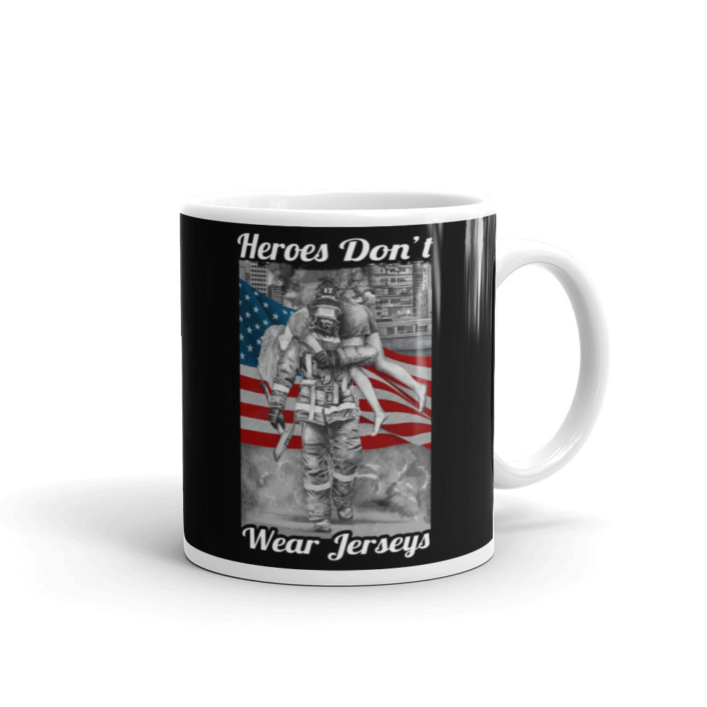 Heroes Don't Wear Jersesy Coffee Mug FREE SHIPPING