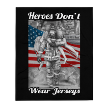 Load image into Gallery viewer, Heroes Don&#39;t Wear Jerseys Throw Blanket FREE SHIPPING