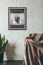 Load image into Gallery viewer, Never Forget Those Who Sacrifice Framed poster FREE SHIPPING